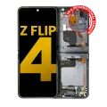 Inner OLED Assembly With Frame Compatible For Samsung Galaxy Z Flip 4 5G (US & International Version) (Refurbished) (Graphite)