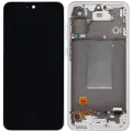 OLED Assembly With Frame Compatible For Samsung Galaxy A56 5G (A566 / 2025) (Refurbished) (Lightgray)