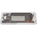 OLED Assembly With Frame Compatible For Samsung Galaxy A56 5G (A566 / 2025) (Refurbished) (Lightgray)