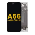 OLED Assembly With Frame Compatible For Samsung Galaxy A56 5G (A566 / 2025) (Refurbished) (Lightgray)
