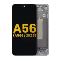 OLED Assembly With Frame Compatible For Samsung Galaxy A56 5G (A566 / 2025) (Refurbished) (Graphite)