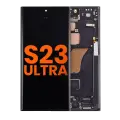 OLED Assembly With Frame Compatible For Samsung Galaxy S23 Ultra 5G (US & International) (Blemish: Grade D) (Phantom Black)