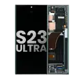 OLED Assembly With Frame Compatible For Samsung Galaxy S23 Ultra 5G (US & International) (Used OEM Pull: Grade B/C) (Green)