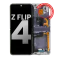 Inner OLED Assembly With Frame Compatible For Samsung Galaxy Z Flip 4 5G (US & International) (Used OEM Pull: Grade A) (Bora Purple)
