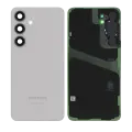 Back Cover Glass With Camera Lens Compatible For Samsung Galaxy S24 Plus (Service Pack) (Marble Gray)
