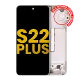 OLED Assembly With Frame Compatible For Samsung Galaxy S22 Plus 5G (US & International Version) (Refurbished) (Pink Gold / Violet)