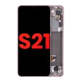 OLED Assembly With Frame Compatible For Samsung Galaxy S21 5G (Aftermarket Plus) (Phantom Violet)