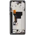 OLED Assembly With Frame Compatible For Motorola Moto G Stylus 5G (XT2517-3 / 2025) (Refurbished)  / Motorola Moto Edge 60 Stylus (XT2517-4 / 2025) (Pantone Gibraltar sea)