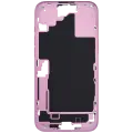 Mid-Frame Housing With Power And Volume Button Compatible For iPhone 16 Plus (International Version) (Used OEM Pull: Grade A) (Pink)