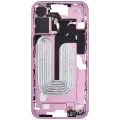 Mid-Frame Housing With Power And Volume Button Compatible For iPhone 16 Plus (International Version) (Used OEM Pull: Grade A) (Pink)