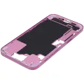 Mid-Frame Housing With Power And Volume Button Compatible For iPhone 16 Plus (International Version) (Used OEM Pull: Grade A) (Pink)