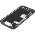 Mid-Frame Housing With Power And Volume Button Compatible For iPhone 16 Pro (International Version) (Used OEM Pull: Grade A) (Black Titanium)