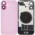 Back Glass w/ MagSafe Magnet For iPhone 16 (Aftermarket) (Pink) (No Logo)