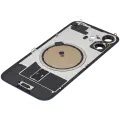 Back Glass With Steel Plate With MagSafe Magnet Pre-Installed Compatible For iPhone 16 (No Logo) (Ultramarine)