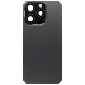 Back Glass w/ MagSafe Magnet & NFC & Flashlight Flex For iPhone 16 Pro (Aftermarket) (Black Titanium) (No Logo)