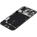 Back Glass w/ MagSafe Magnet & NFC & Flashlight Flex For iPhone 16 Pro (Aftermarket) (Black Titanium) (No Logo)