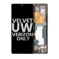 OLED Assembly With Frame Compatible For LG Velvet 5G (Verizon 5G UW Frame Only) (Used OEM Pull: Grade B/C) (Gray)