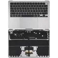 Top Case Assembly With Battery And Keyboard Compatible For MacBook Air 13" (A3113 / Mid 2024) (Space Gray) (US Keyboard)
