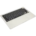 Top Case Assembly With Battery And Keyboard Compatible For MacBook Air 13" (A3113 / Mid 2024) (Starlight) (US Keyboard)