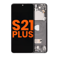 OLED Assembly With Frame Compatible For Samsung Galaxy S21 Plus 5G (Blemish: Grade D) (Phantom Black)
