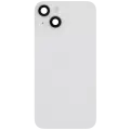 Back Glass With Steel Plate With Wireless NFC Charging MagSafe Magnet & Flashlight Flex Compatible For iPhone 14 (Used OEM Pull: Grade B) (Starlight)