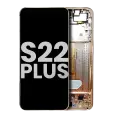 OLED Assembly With Frame Compatible For Samsung Galaxy S22 Plus 5G (Used OEM Pull: Grade B/C) (Pink Gold)