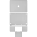 4in1 (Top, Bottom, Keyboard, Trackpad) Skin Compatible For  MacBook Air 13"Retina (A1932 / Late 2018 / Early 2019) (A2179 / Early 2020) (Silver)