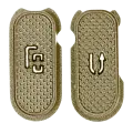 Hard Buttons (Menu / Return) Compatible For Samsung Galaxy S7 Active (Sandy Gold)