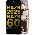 OLED Assembly With Frame Compatible For Motorola Razr 2025 / Razr 60 (XT2553 / 2025) (Refurbished) (Parfait Pink)
