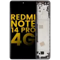 OLED Assembly With Frame Compatible For Xiaomi Redmi Note 14 Pro 4G (Refurbished) (Midnight Black)