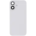 Back Glass With Steel Plate With Wireless NFC Charging MagSafe Magnet & Flashlight Flex Compatible For iPhone 16 (Used OEM Pull: Grade A) (White)
