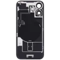 Back Glass With Steel Plate With Wireless NFC Charging MagSafe Magnet & Flashlight Flex Compatible For iPhone 16 (Used OEM Pull: Grade A) (White)
