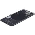Back Glass With Steel Plate With Wireless NFC Charging MagSafe Magnet & Flashlight Flex Compatible For iPhone 16 (Used OEM Pull: Grade A) (White)