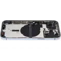 Back Housing W/ Small Components Pre-Installed Compatible For iPhone 13 Pro Max (International Version) (Used OEM Pull: Grade B) (Sierra Blue)