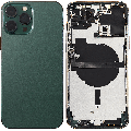 Back Housing W/ Small Components Pre-Installed Compatible For iPhone 13 Pro Max (International Version) (Used OEM Pull: Grade C) (Alpine Green)