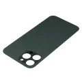 Back Glass With 3M Adhesive Compatible For iPhone 13 Pro Max (No Logo / Large Camera Hole) (Alpine Green)