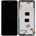OLED Assembly With Frame Compatible For Xiaomi Redmi Note 13 4G (Aftermarket Plus) (Midnight Black)