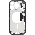 Mid-Frame Housing  W/ Small Parts For iPhone 15 Pro Max (EU / Global Version) (Used OEM Pull: Grade C) (Blue Titanium)
