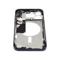 Mid-Frame Housing  W/ Small Parts For iPhone 15 Pro Max (EU / Global Version) (Used OEM Pull: Grade C) (Blue Titanium)