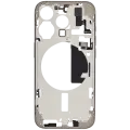 Mid-Frame Housing  W/ Small Parts For iPhone 15 Pro (EU / Global Version) (Used OEM Pull: Grade B) (Natural Titanium)