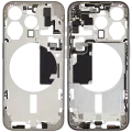 Mid-Frame Housing  W/ Small Parts For iPhone 15 Pro (EU / Global Version) (Used OEM Pull: Grade B) (Natural Titanium)
