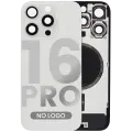 Back Glass w/ MagSafe Magnet For iPhone 16 Pro (Aftermarket) (White Titanium) (No Logo)