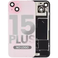 Back Glass w/ MagSafe Magnet & NFC & Flashlight Flex For iPhone 15 Plus (Aftermarket) (Pink) (No Logo)