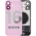 Back Glass w/ MagSafe Magnet For iPhone 16 (Aftermarket) (Pink) (No Logo)