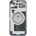 Back Glass w/ MagSafe Magnet For iPhone 14 Plus (Aftermarket) (Midnight) (No Logo)
