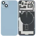Back Glass With Steel Plate With Wireless NFC & MagSafe Magnet Pre-Installed For iPhone 14 Plus (No Logo) (Blue)