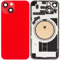 Back Glass w/ MagSafe Magnet For iPhone 14 (Aftermarket) (Red) (No Logo)