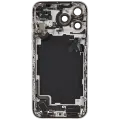 Back Housing W/ Charging Port Flex & Small Parts Compatible For iPhone 17 Pro Max (US Version) (Used OEM Pull: Grade A) (Silver)