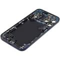 Back Housing W/ Charging Port Flex & Small Parts Compatible For iPhone 17 Pro Max (US Version) (Used OEM Pull: Grade A) (Deep Blue)