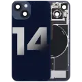 Back Glass w/ MagSafe Magnet & NFC & Flashlight Flex For iPhone 14 (Quality - OEM Pull C) (Midnight)